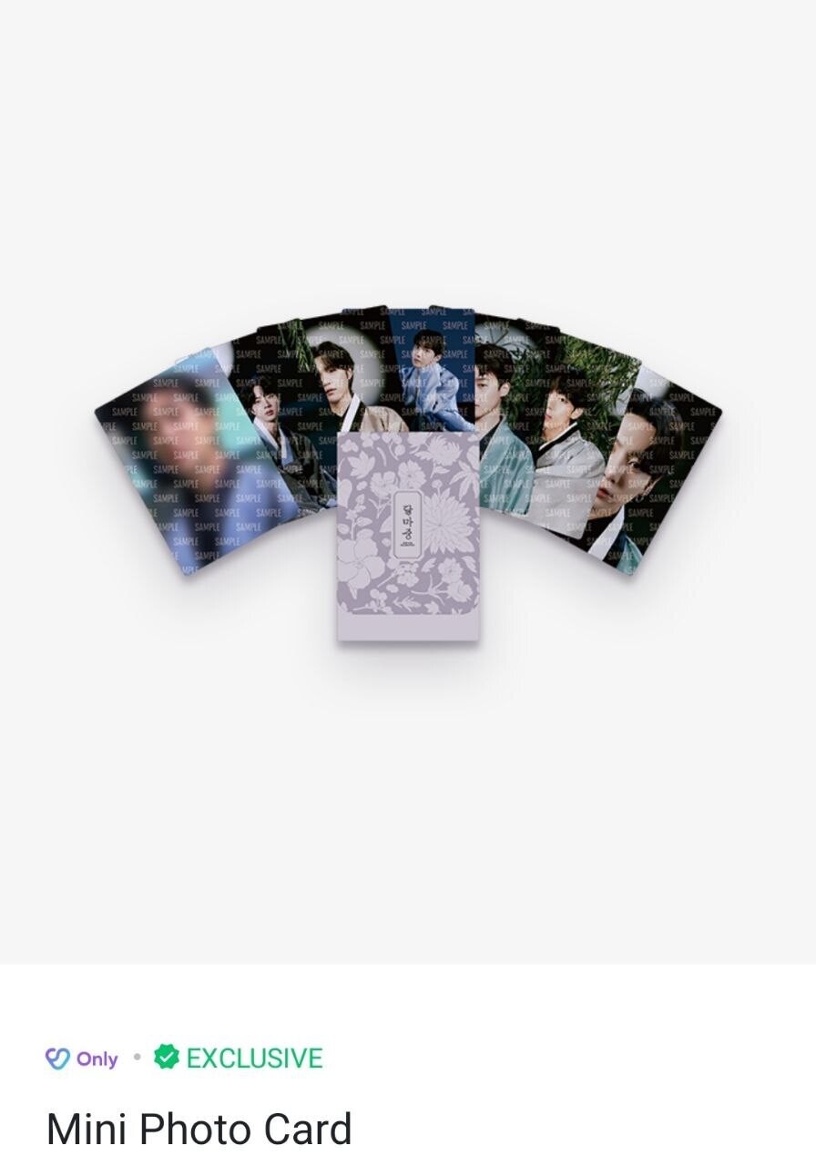 [DALMAJUNG] OFFICIAL MERCHS 2022 (2ND PO), OPTION: MINI PHOTOCARD (7ea 1 set)