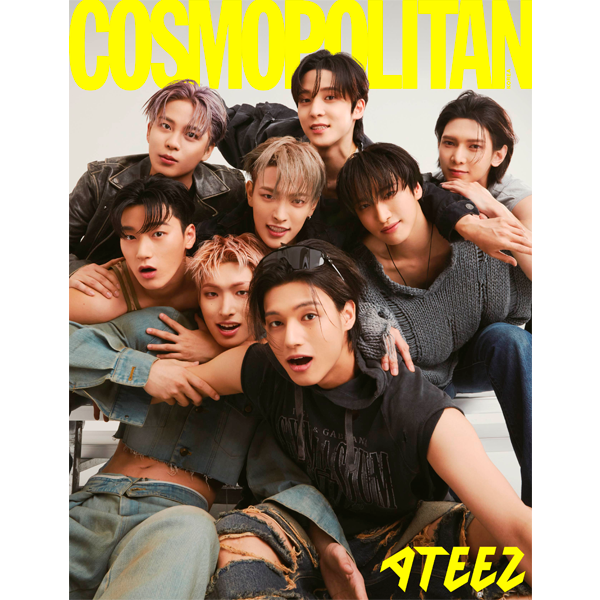 COSMOPOLITAN 2023.08 MAGAZINE
(Gift : Random Postcard 1p), OPTION TYPE: A TYPE (Cover : ATEEZ)