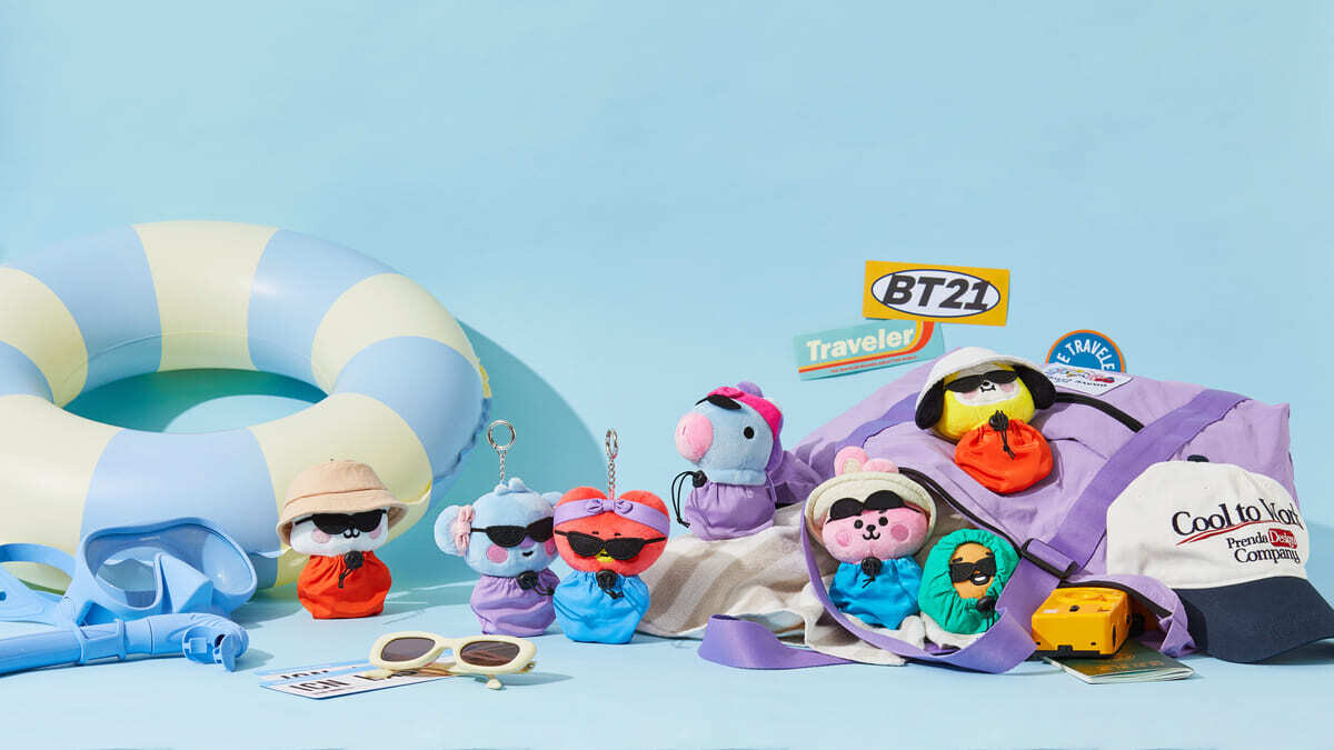 BT21 BABY TRAVEL DOLL KEYRING (14~15cm)