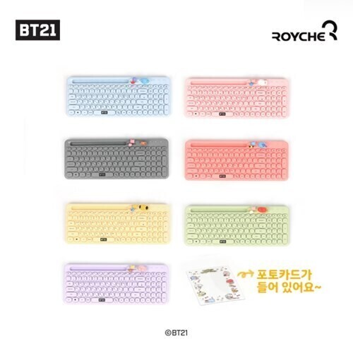 BT21 BABY LITTLE BUDDY MULTI PAIRING WIRELESS KEYBOARD AND MOUSE SET