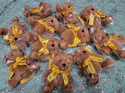 BTS V x COMPOSE CAFE BEAR KEYRING with FREEBIES