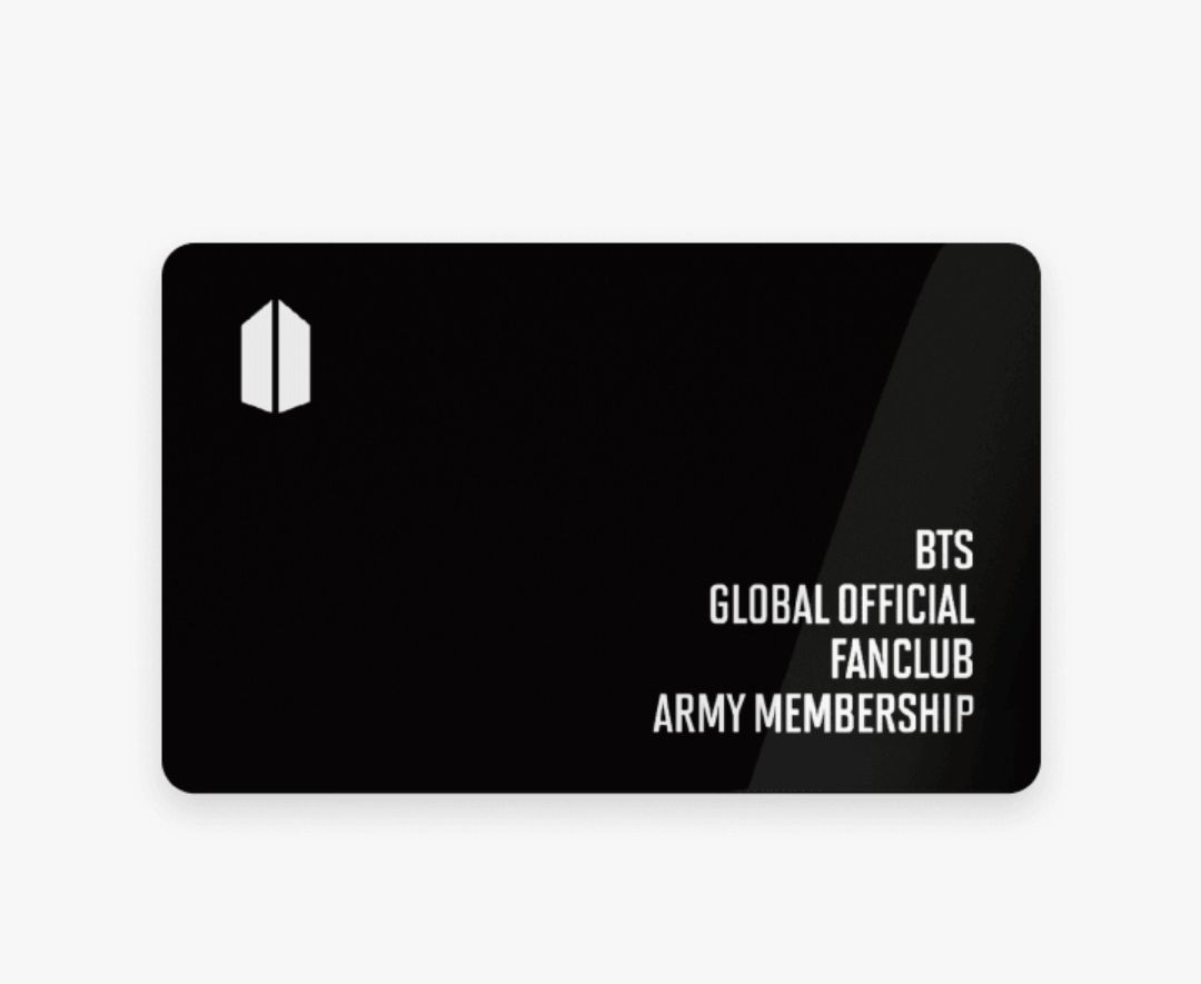 BTS GLOBAL OFFICIAL FANCLUB ARMY TERM MEMBERSHIP