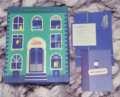 BTS Festa 2021 D-Day Calendar + Official Mini Flags Bundle Set (Take All)