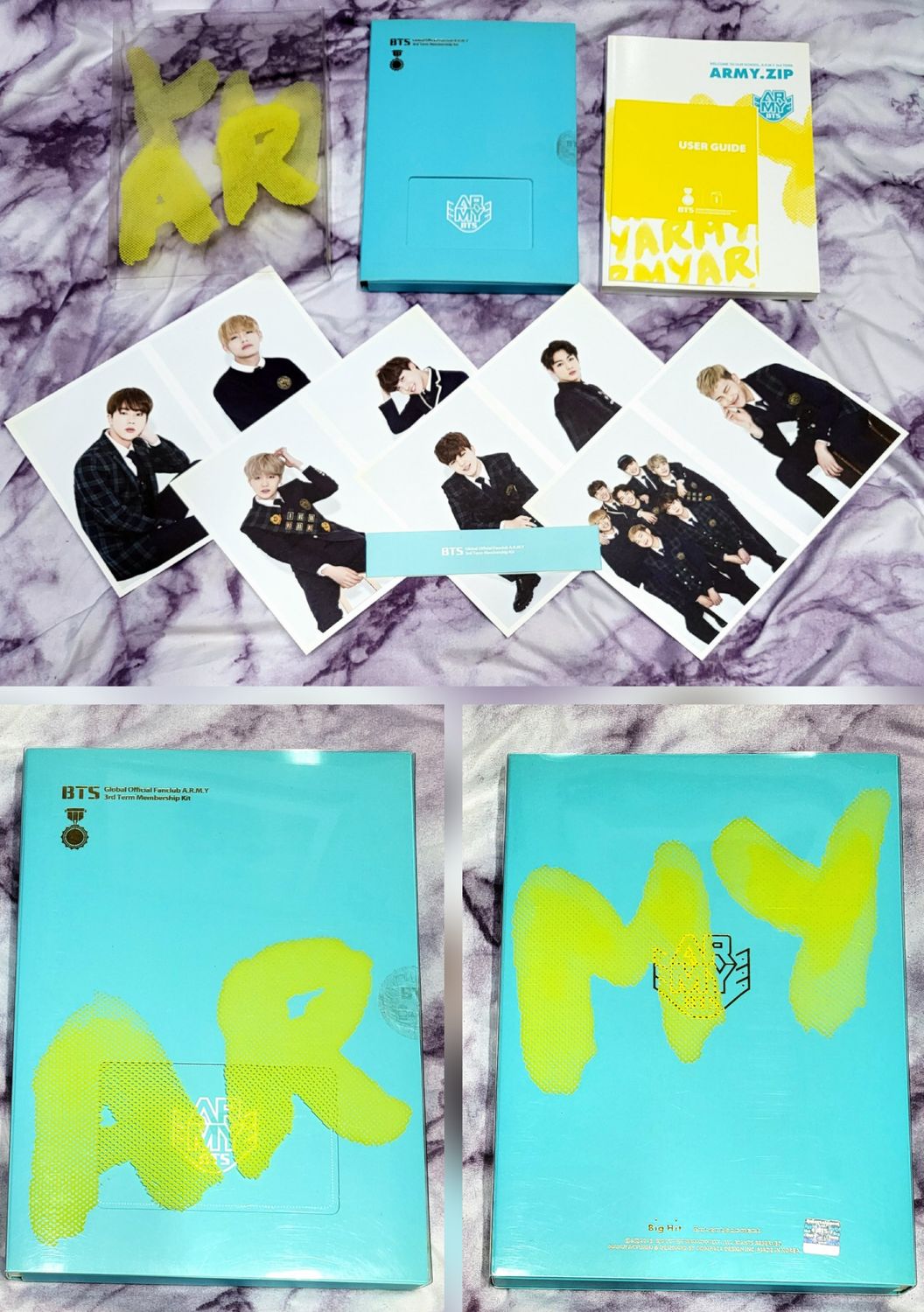 BTS Official ARMY Membership Kits Bundle 3rd Term Kit