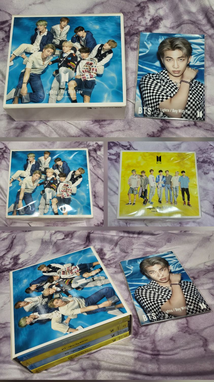 BTS 'Lights / Boy With Luv' Box Set + Official FILA Merch Bundle (Take All)