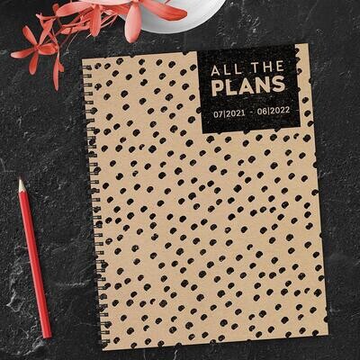 Black Dot Spiral Weekly/Monthly Planner w/ Stickers Black Dot Spiral Weekly/Monthly Planner w/ Stickers