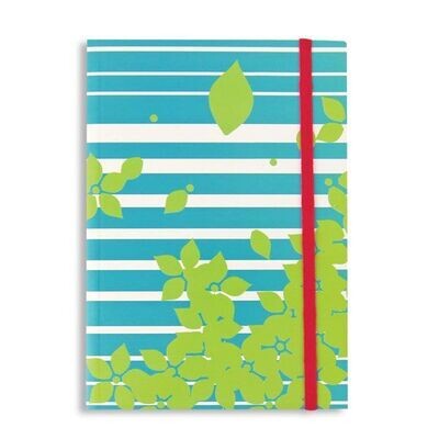 Blue and White Stripe Journal