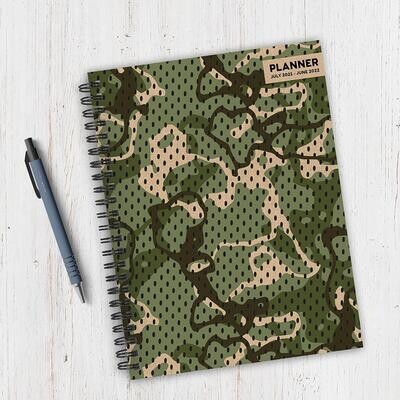 Camouflage Weekly/Monthly Spiral Planner