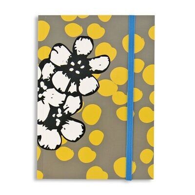 Yellow Dot with Graphic Flower Journal Yellow Dot with Graphic Flower Journal