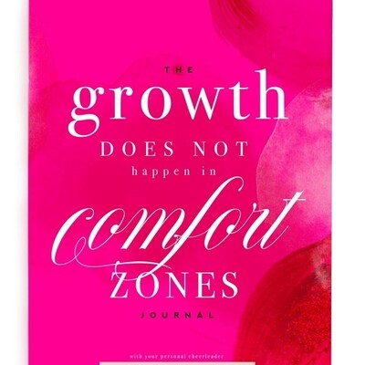 Growth Doesn't Happen in Comfort - Inspirational Notebook Growth Doesn't Happen in Comfort - Inspirational Notebook