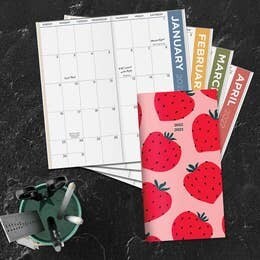 Juicy Strawberry 2-Year Small Monthly Planner