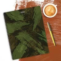 Modern Camo Large Weekly Monthly Planner + Coordinating Planning Stickers