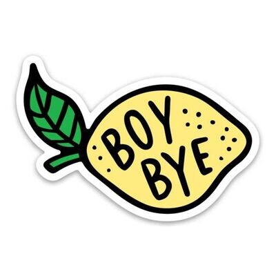 Boy Bye Sticker
