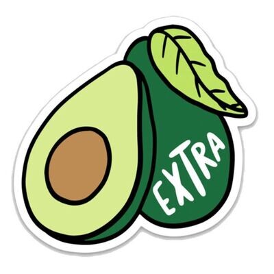 Extra Avocado Sticker