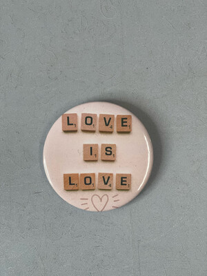 Love is Love Tile Button