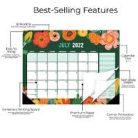 Floral Wall/Desk Calendar July 2022-June 2023