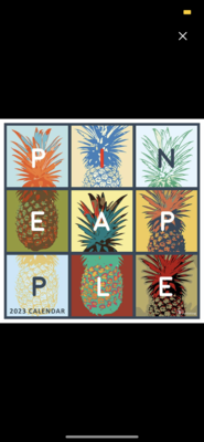 2023 Pineapple Art Wall Calendar