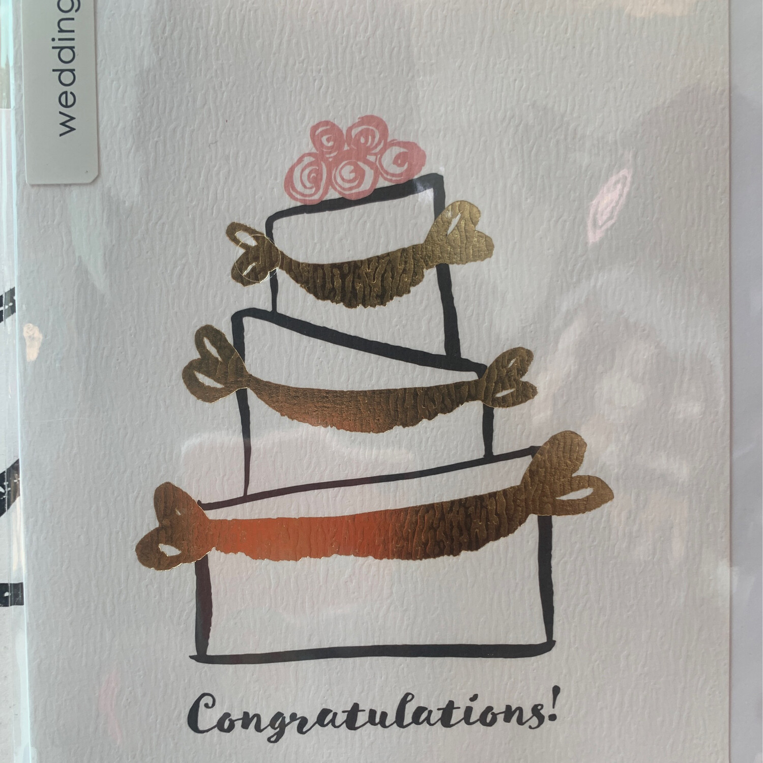 Congratulations Wedding Cake Card