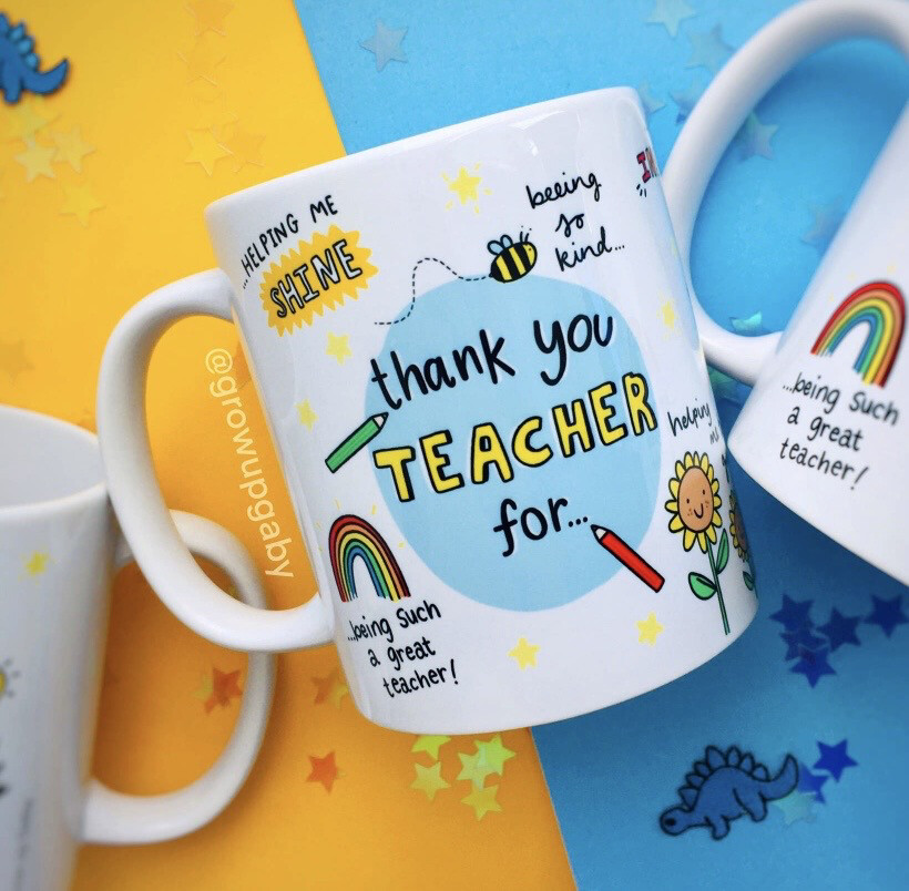 Thank you Teacher... Mug, Best Teacher Gift, Teacher Mug