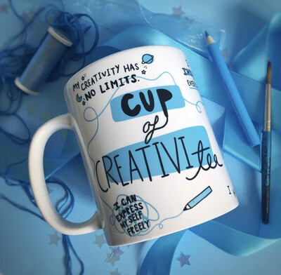 Cup of CREATIVI-tea Creative gift, Artist gift, Art Teacher