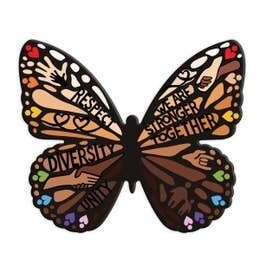 This Is Us - Shades of Diversity Butterfly Magnet