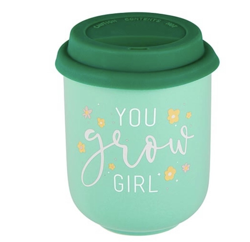 Grow Girl Ceramic To Go Mug