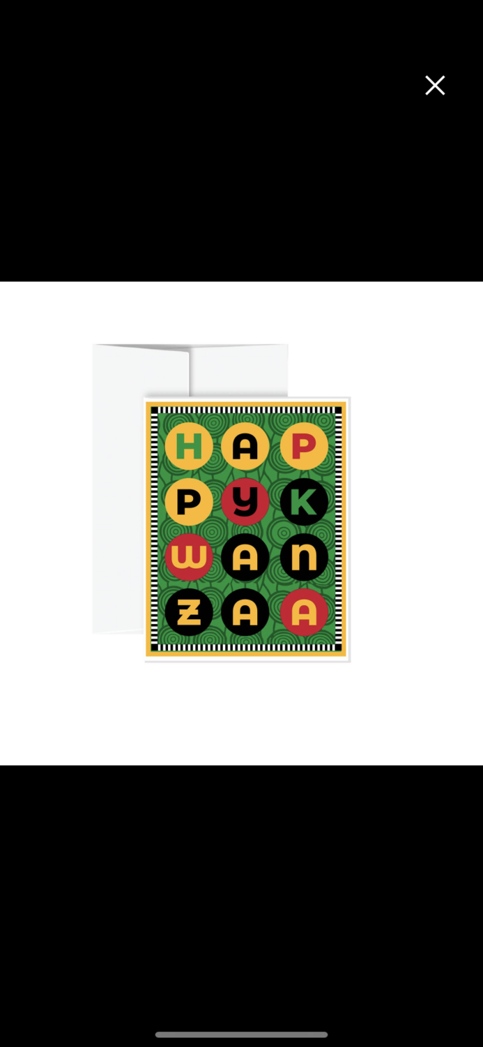 Holiday Card - Happy Kwanzaa