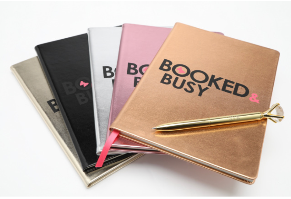 Booked And Busy Journal (Gold)