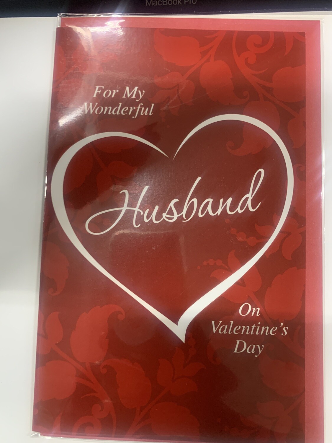 For My Wonderful Husband on Valentine's Day Card
