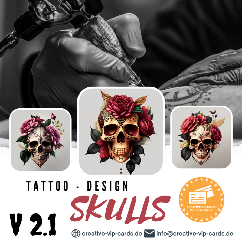 Tattoo - Skull / Flower V 2.1