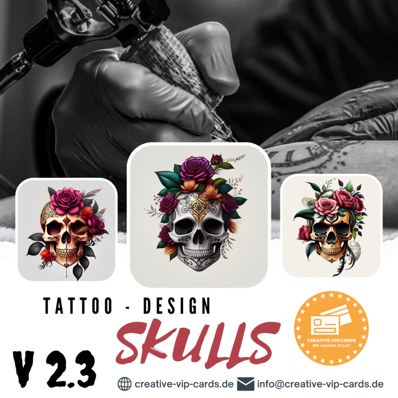 Tattoo - Skull / Flower V 2.3