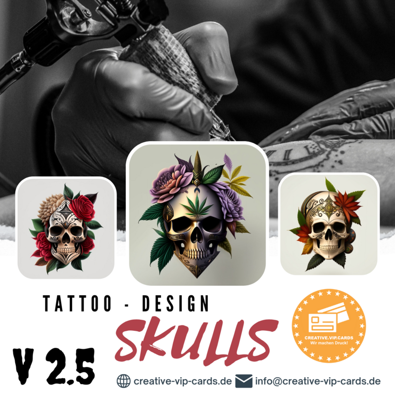 Tattoo - Skull / Flower V 2.5