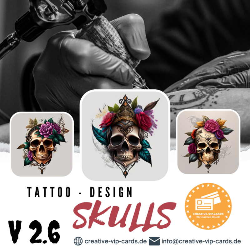 Tattoo - Skull / Flower V 2.6