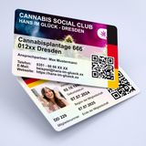 Cannabis Social Club - Mitgliederausweis mit Lichtbild V6.3.1 - Ab 1 Stück,  beidseitig bedrucken lassen