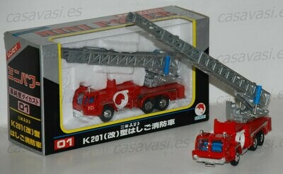 Shinsei Mini Power 01 - 1/70 - Mitsubishi K201 - Aerial Ladder Fire Engine