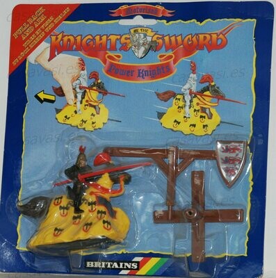 Britains - 1989 - 7752 - Justing Power Knights and Target
Yellow Horse