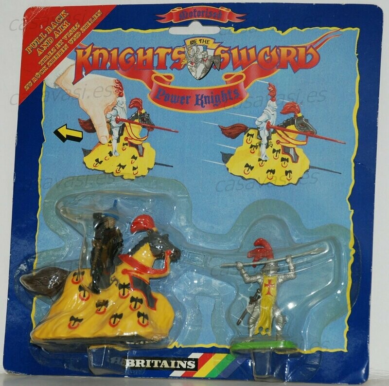 Britains - 1989 - 7760 - Attack Power Knights and Enemy Blue Horse