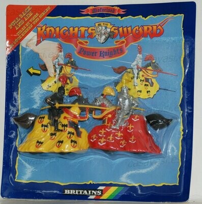 Britains - 1989 - 7753 - 2 Jousting Knights - Pull Back and AIM