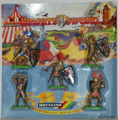 Britains - 1989 - 7768 - 5 Shield Knights Blister Pack