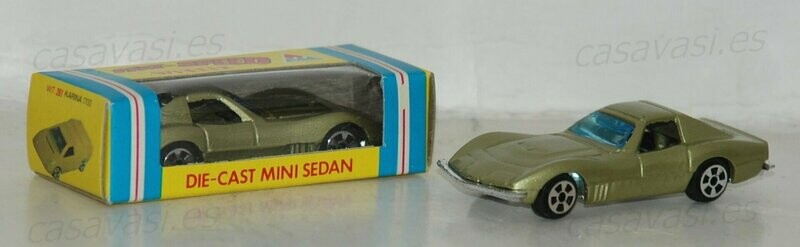 TinToys - W.T.202 - Chevrolet Racer
Made in H.K. - Box-Size 8 x 3.5 cm.