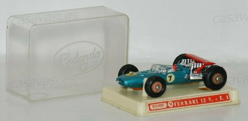 Redondo nº 16 - Ferrari 12V F1 - Blue-Red
Box Size 5 x 7 cm.