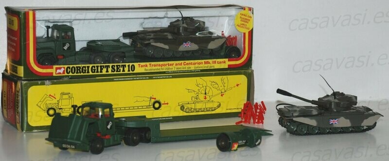 Corgi Toys - GS-10 - 1974 - Tank Transporter and Centuriun MK III Tank