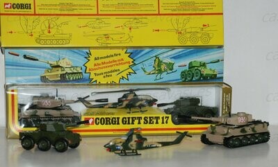 Corgi Toys - GS-17 - 1975 - Tiger MK I Tank - Bell AH-1G and Saladin