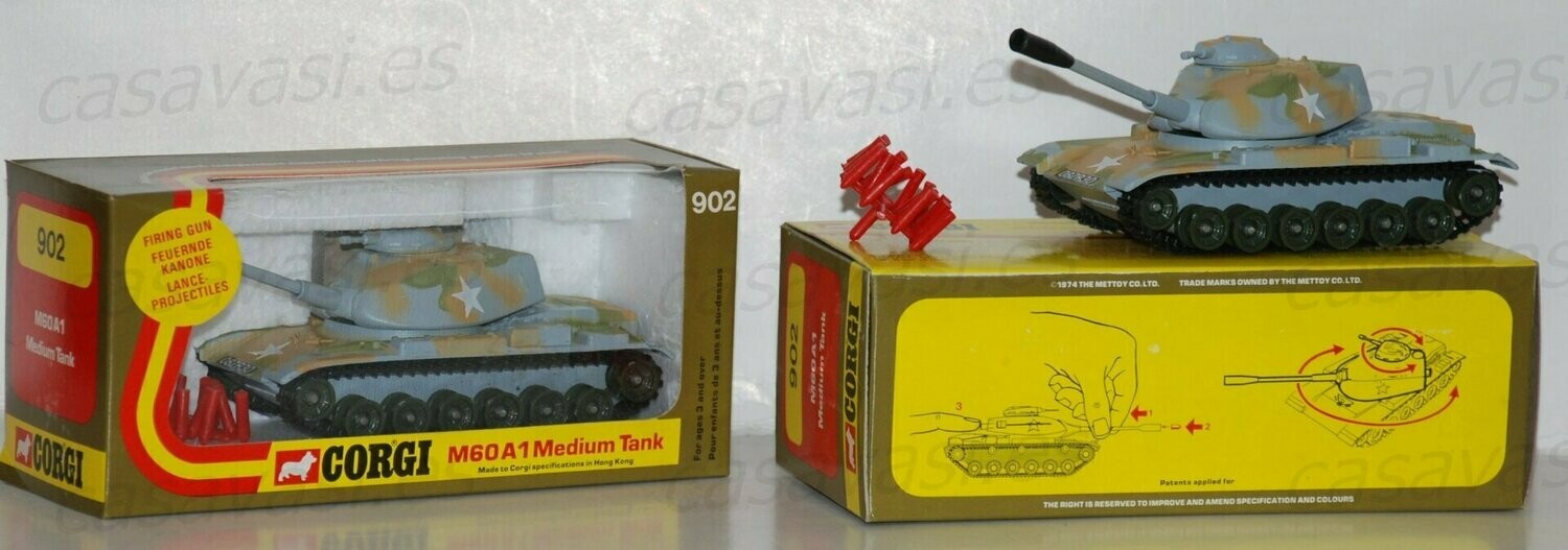 Corgi Toys - 902 - 1974 - M601A1 Medium Tank