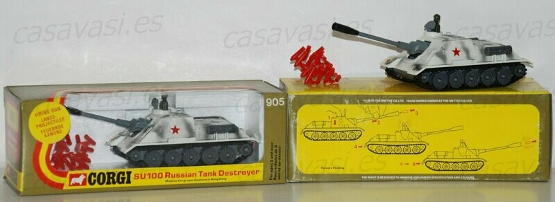 Corgi Toys - 905 - 1974 - SU100 Russian Tank Destroyer