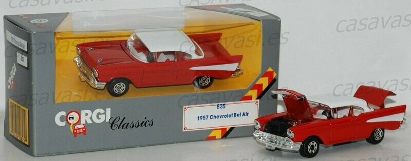 Corgi CLASSICS - 1985 - 825 - 1957 Chevtolet Bel Air - Red