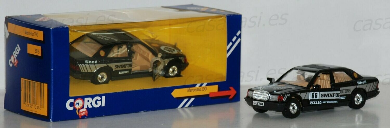 Corgi Toys - 385-1 - 1984 - Mercedes Benz 190 - Swinford Motors