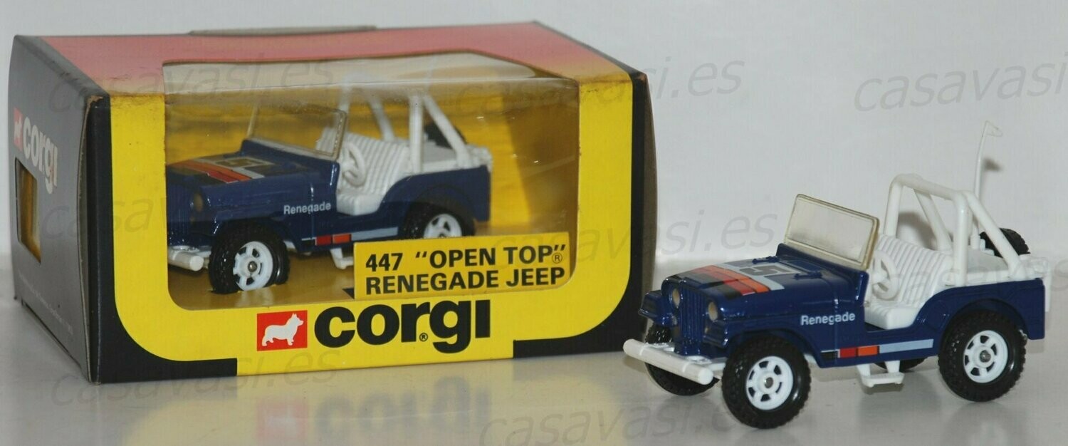 Corgi - 447 - 1983 - Open Top Renegade Jeep