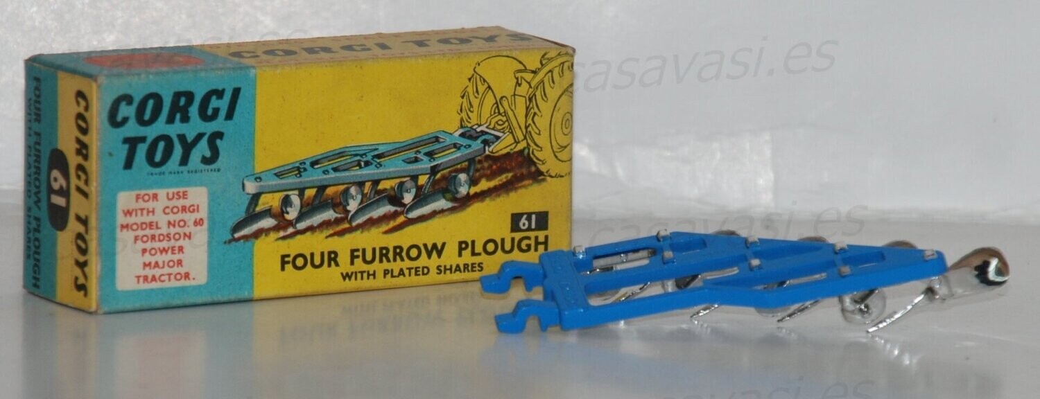 Corgi Toys - 61 - Four Furrow Plough