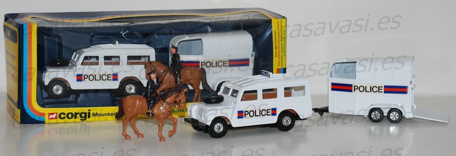 Corgi Toys - 44 - 1977 - Mounted Police Set

Land Rover 109 WN and Beayfurt Couble Horse-Box